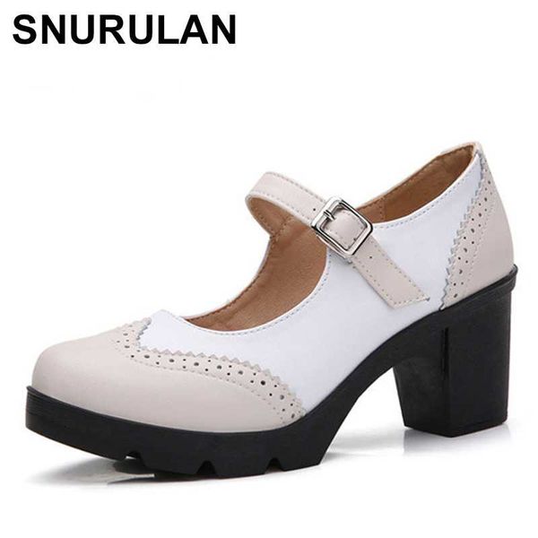 snurulannew women genuine leather buckle strap mary janes platform shoes woman high heel pumps dress shoes retro ladies wedding, Black
snurulannew women genuine leather buckle strap mary janes platform shoes woman high heel pumps dress shoes retro ladies wedding, Black