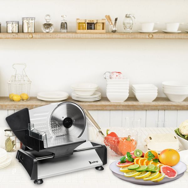 new 110v/150w 7.5 inch electric meat slicer deli commercial food cheese restaurant cutter blade
new 110v/150w 7.5 inch electric meat slicer deli commercial food cheese restaurant cutter blade