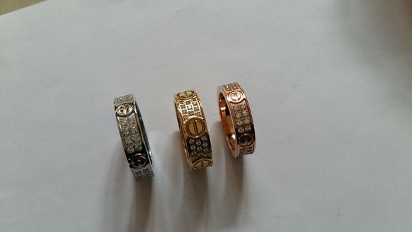 fashion jewelry rings titanium steel engagement wedding ring 2/3 rows with zircon diamond for men and women, Silver
fashion jewelry rings titanium steel engagement wedding ring 2/3 rows with zircon diamond for men and women, Silver