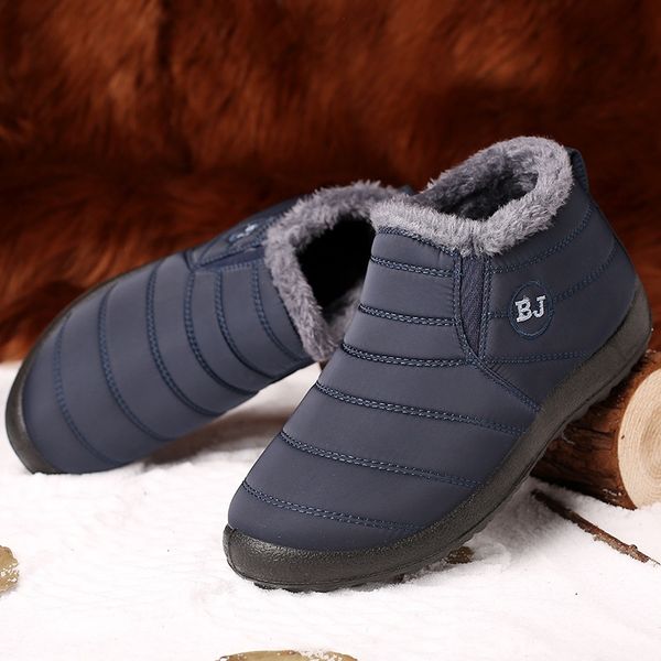winter large size mens womens boots thickened plus velvet boots waterproof old beijing mother shoes warm cotton non-slip shoes, Black
winter large size mens womens boots thickened plus velvet boots waterproof old beijing mother shoes warm cotton non-slip shoes, Black