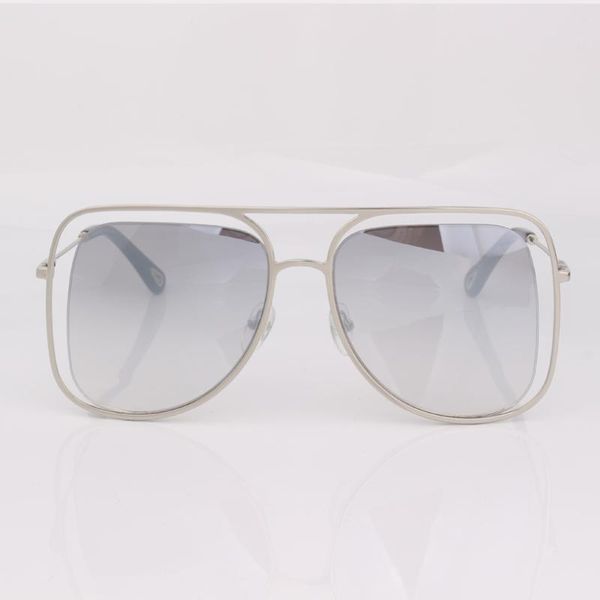 sunglasses silver metal cutout frame mirrored lens women fashion double, White;black
sunglasses silver metal cutout frame mirrored lens women fashion double, White;black