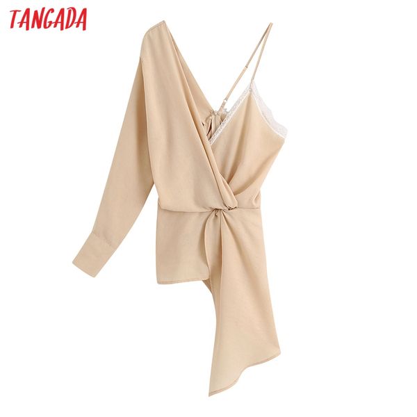 tangada women retro solid asymmetry blouse long sleeve chic female casual loose shirt blusas femininas be582, White
tangada women retro solid asymmetry blouse long sleeve chic female casual loose shirt blusas femininas be582, White