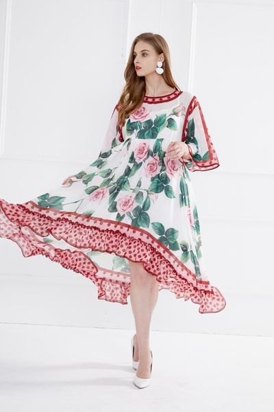 women's chiffon printing dresses half puff sleeve crew neck summer loose style dress with inner 2020, Black;gray
women's chiffon printing dresses half puff sleeve crew neck summer loose style dress with inner 2020, Black;gray