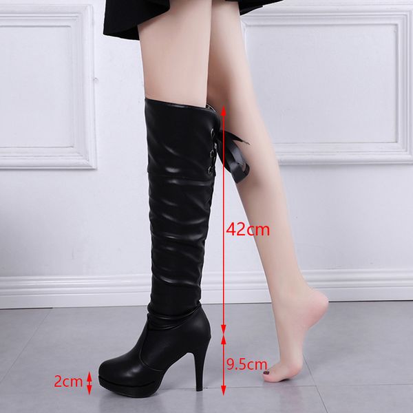pu soft leather over knee high heels boots platform warm plush woman 's winter long boots zapatos mujer black white
pu soft leather over knee high heels boots platform warm plush woman 's winter long boots zapatos mujer black white