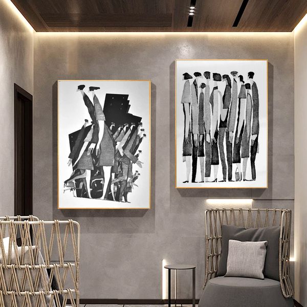 wall art canvas painting abstract human relations black white nordic posters and prints wall pictures for living room wall decor
wall art canvas painting abstract human relations black white nordic posters and prints wall pictures for living room wall decor