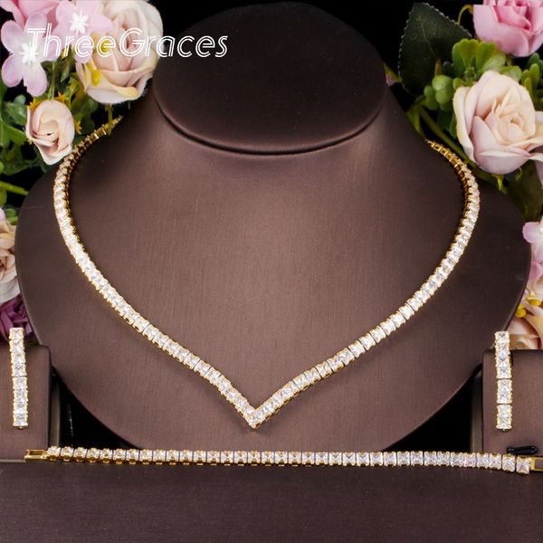 threegraces new fashion clear white cz crystal square nacklace earrings and bracelet sets 3pcs bride wedding party jewerly tz522, Silver
threegraces new fashion clear white cz crystal square nacklace earrings and bracelet sets 3pcs bride wedding party jewerly tz522, Silver