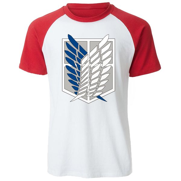 wings of om mikasa t-shirts mens japanese anime tshirt men raglan short sleeve summer tees attack on titan man t shirt 
wings of om mikasa t-shirts mens japanese anime tshirt men raglan short sleeve summer tees attack on titan man t shirt