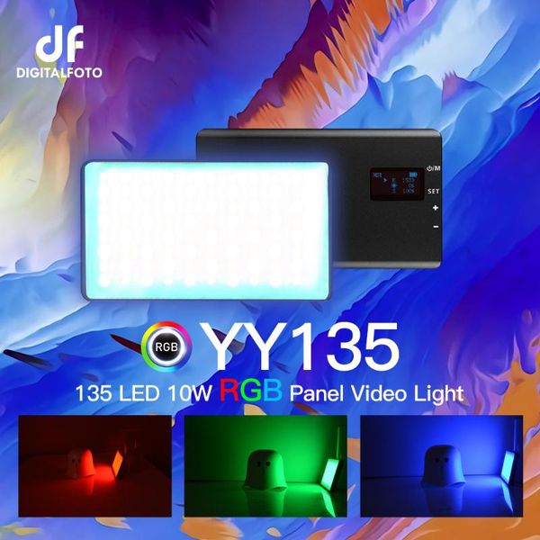 digitalfoto yy135 rgb led 2500-8500k alloy shell rgb video led panel light builtin battery for vlogging video dslr youtube live
digitalfoto yy135 rgb led 2500-8500k alloy shell rgb video led panel light builtin battery for vlogging video dslr youtube live