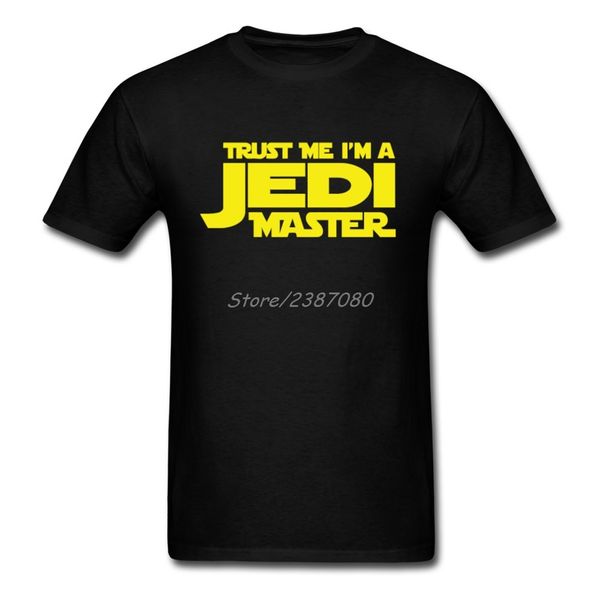 trust me i'm a jedi master t shirt short sleeve t-shirt men fashion couples xxxl cotton men t-shirt
