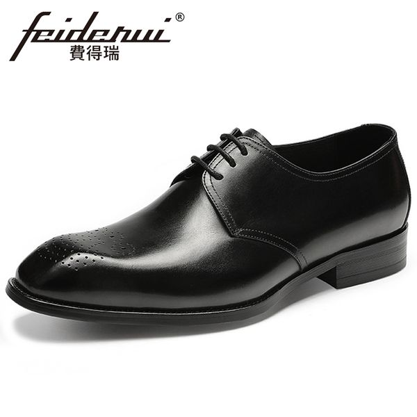 summer genuine leather men's formal dress office oxfords square toe derby breathable handmade wedding party man shoes fhs210, Black
summer genuine leather men's formal dress office oxfords square toe derby breathable handmade wedding party man shoes fhs210, Black
