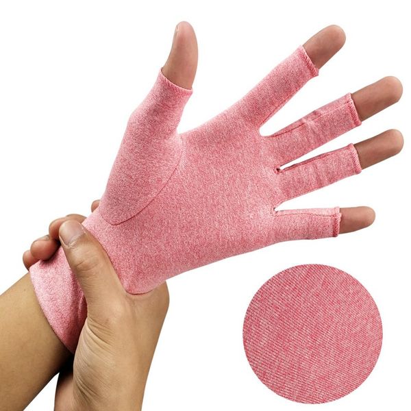 wrist support winter hand care gloves relieve arthritis symptoms half finger lightweight breathable thermal compression, Black;red
wrist support winter hand care gloves relieve arthritis symptoms half finger lightweight breathable thermal compression, Black;red
