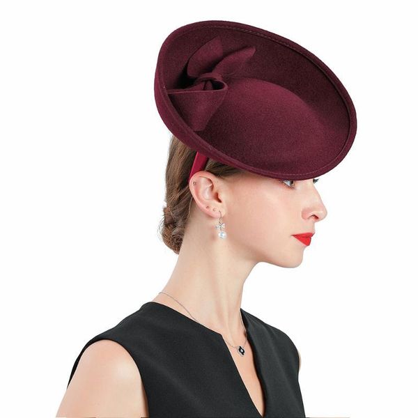fascinator hat royal red weddings wool with bow crimping hats women fedoras party party prom06, Blue;gray
fascinator hat royal red weddings wool with bow crimping hats women fedoras party party prom06, Blue;gray
