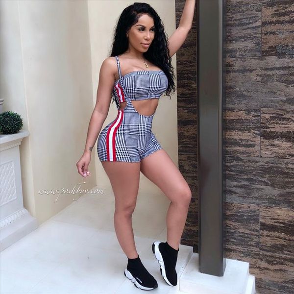 european style plaid print women set summer strap 2 pieces women outfits casual beach women tracksuit dhg5096, Gray
european style plaid print women set summer strap 2 pieces women outfits casual beach women tracksuit dhg5096, Gray