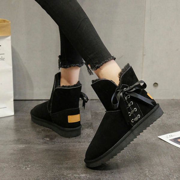 2020 new winter snow boots women warm fashion thicken boots round toe comfortable plush keep warm lace up botas mujer, Black
2020 new winter snow boots women warm fashion thicken boots round toe comfortable plush keep warm lace up botas mujer, Black