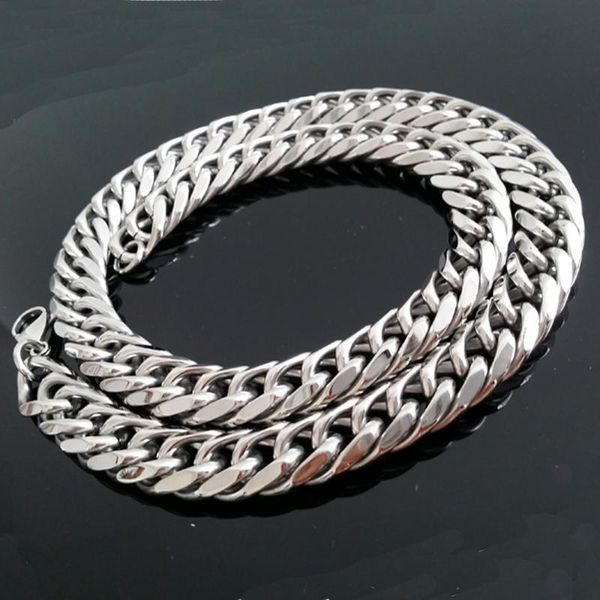 tisnium 11/13mm cuban chain necklace mens stainless steel gifts for male accessories hip hop chain on the neck choker jewelry, Silver
tisnium 11/13mm cuban chain necklace mens stainless steel gifts for male accessories hip hop chain on the neck choker jewelry, Silver