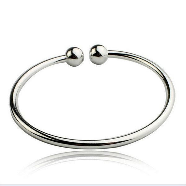 korean fashion women's silver jewelry, simple solid, smooth open bracelet bracelet, Black
korean fashion women's silver jewelry, simple solid, smooth open bracelet bracelet, Black