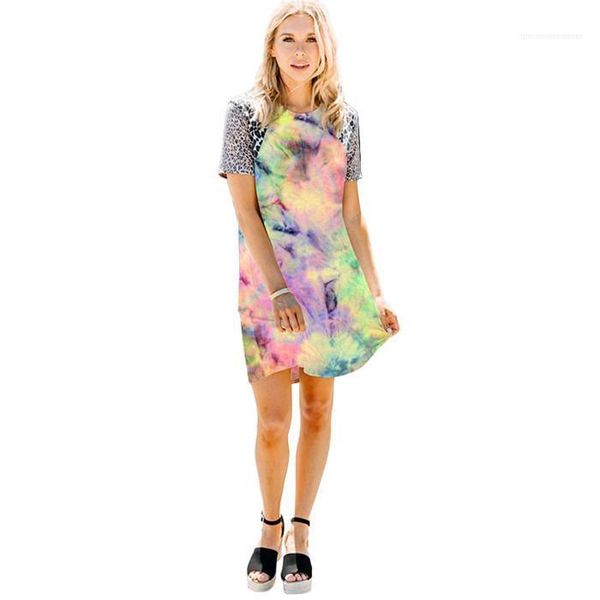 straignt a line tshirt dress females fasion casual clothes womens contrast color panelled dress summer designer leopard print, Black;gray
straignt a line tshirt dress females fasion casual clothes womens contrast color panelled dress summer designer leopard print, Black;gray