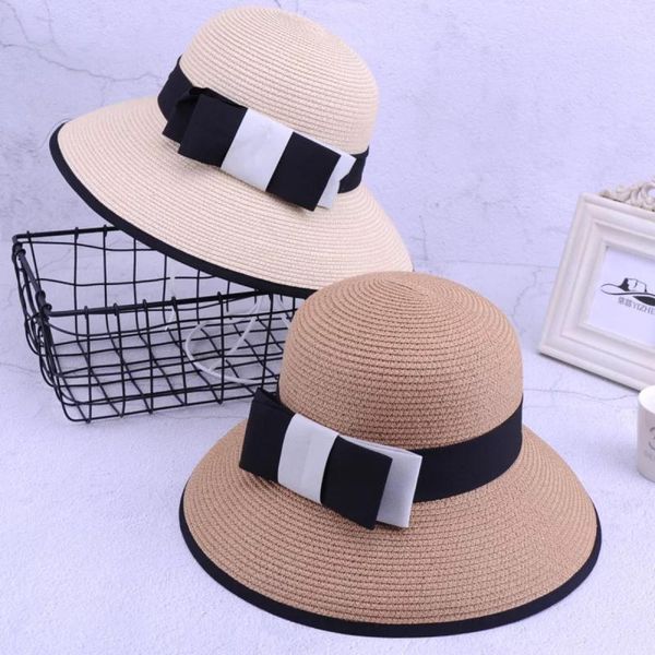 Summer sun hat Women Sun Block Hat Girl Bow Straw Block Vacation Seaside Beach Simple Casual cap, Blue;gray
Summer sun hat Women Sun Block Hat Girl Bow Straw Block Vacation Seaside Beach Simple Casual cap, Blue;gray