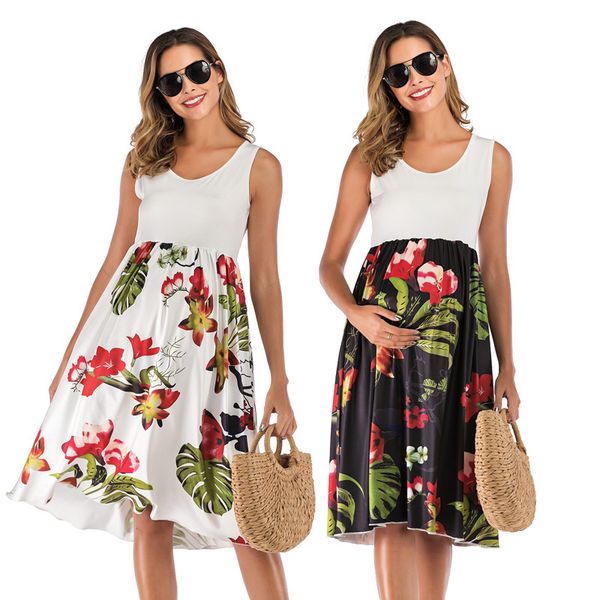 2020 new women pregnant maternity nursing floral breastfeeding summer sleeveless dress beach clothes for pregnant women, White
2020 new women pregnant maternity nursing floral breastfeeding summer sleeveless dress beach clothes for pregnant women, White