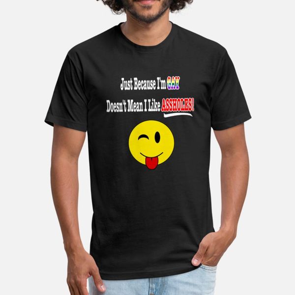 just because i'm gay smiley white text t shirt men create tee shirt s-xxxl basic solid gift basic spring formal shirt
just because i'm gay smiley white text t shirt men create tee shirt s-xxxl basic solid gift basic spring formal shirt