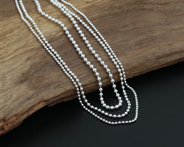 925 sterling silver necklace 2mm 3mm thick fine bead charm chains necklace christmas gifts for women men
925 sterling silver necklace 2mm 3mm thick fine bead charm chains necklace christmas gifts for women men