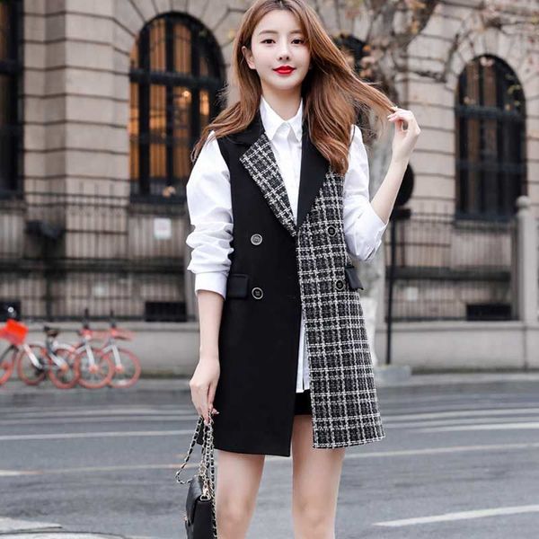 2020 new spring women fashion office wear double breasted patchwork waistcoat slim sleeveless vest chic plus size 5xl a216, Black;white
2020 new spring women fashion office wear double breasted patchwork waistcoat slim sleeveless vest chic plus size 5xl a216, Black;white