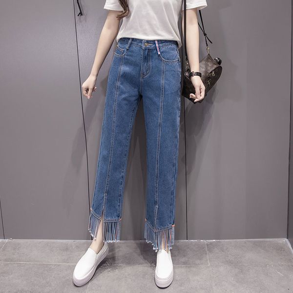 women's wide leg high waist straight jeans new2020 women's navy blue tassel denim elastic waist pants jeans trousers xl
women's wide leg high waist straight jeans new2020 women's navy blue tassel denim elastic waist pants jeans trousers xl