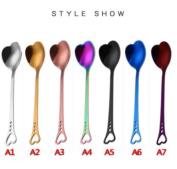 stainless steel heart shaped spoon coffee stirring ice cream dessert cake tea spoons colorful glossy for party wedding kitchen accessories
stainless steel heart shaped spoon coffee stirring ice cream dessert cake tea spoons colorful glossy for party wedding kitchen accessories