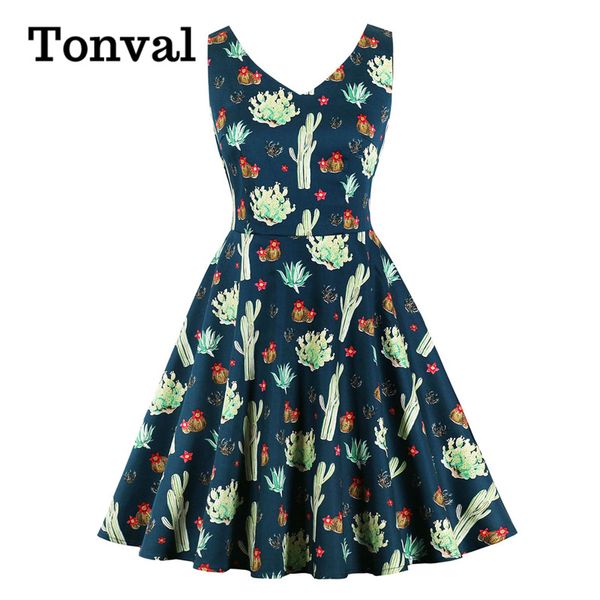 tonval multicolor cactus печать рукавов vintage одеяния 50s pinup линия платье v шеи лета женщин хлопка плюс размер платья, Black;gray
tonval multicolor cactus печать рукавов vintage одеяния 50s pinup линия платье v шеи лета женщин хлопка плюс размер платья, Black;gray