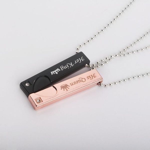 lover's necklaces her king&his queen couple necklaces his angel&her demon infinity necklace valentine's day gifts, Silver
lover's necklaces her king&his queen couple necklaces his angel&her demon infinity necklace valentine's day gifts, Silver