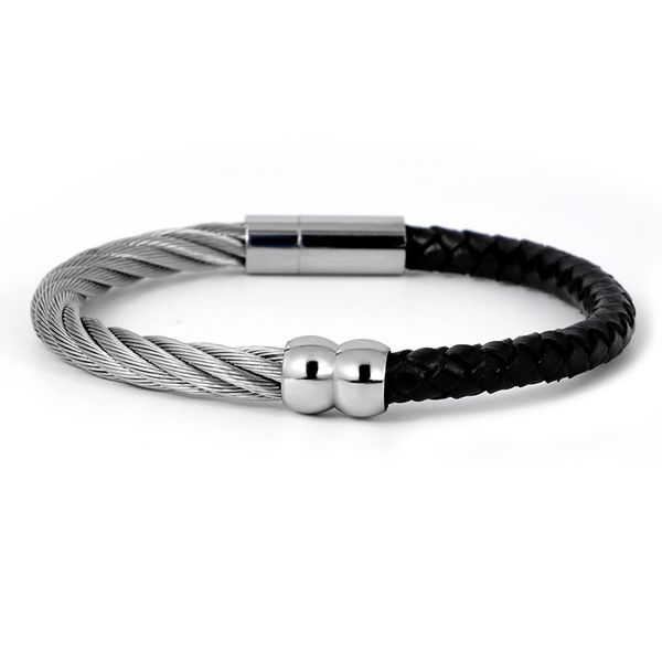 punk titanium steel twisted cable wire bracelets & bangles men jewelry black cuff charm bracelet bijou accessory gift
punk titanium steel twisted cable wire bracelets & bangles men jewelry black cuff charm bracelet bijou accessory gift