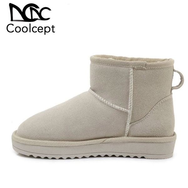 coolcept real leather women snow boots fur warm winter shoes women plush ankle boots fashion casual daily footwear size 35-40, Black
coolcept real leather women snow boots fur warm winter shoes women plush ankle boots fashion casual daily footwear size 35-40, Black