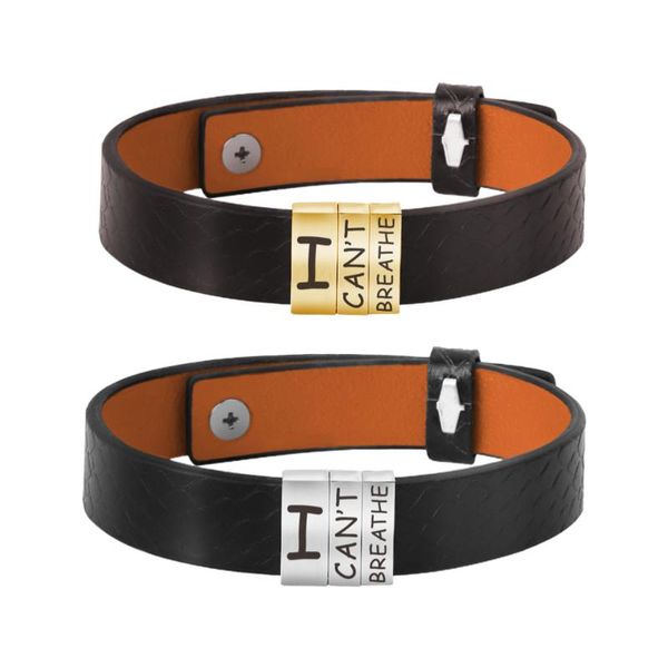 2pcs leather wristband hand chain i can't breathe black live matter bracelet bangle hand jewelry for men (black bracelet steel b, Golden;silver
2pcs leather wristband hand chain i can't breathe black live matter bracelet bangle hand jewelry for men (black bracelet steel b, Golden;silver