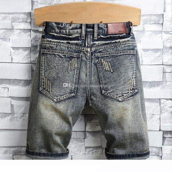 new mens ripped denim shorts fashion men denim jeans slim straight pants trend mens stylist pants, Blue
new mens ripped denim shorts fashion men denim jeans slim straight pants trend mens stylist pants, Blue