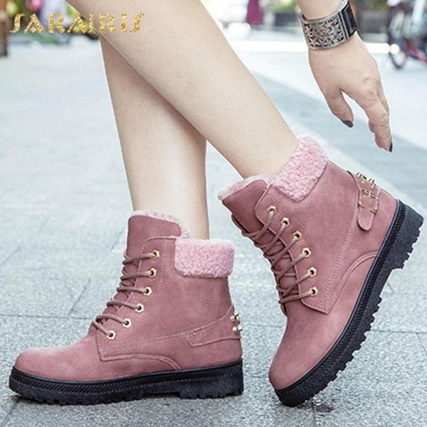 sarairis 2020 big size 44 russia winter keep warm plush shoes woman skidproof lace up snow boots female, Black
sarairis 2020 big size 44 russia winter keep warm plush shoes woman skidproof lace up snow boots female, Black