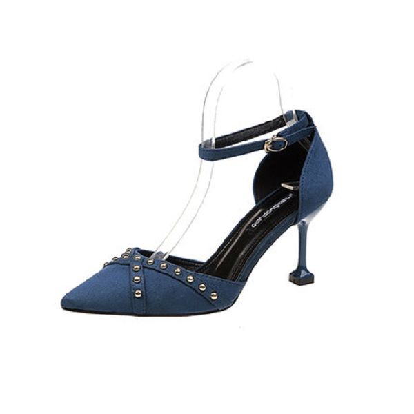 2020 summer new women's sandals wild and comfortable rivet buckle pointed high-heeled stiletto cat heel women's sandals, Black
2020 summer new women's sandals wild and comfortable rivet buckle pointed high-heeled stiletto cat heel women's sandals, Black