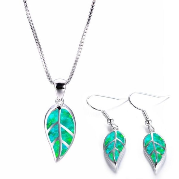 10 set many colors opalite opal leaf shape pendant plant necklace earrings for women silver plated jewelry set
10 set many colors opalite opal leaf shape pendant plant necklace earrings for women silver plated jewelry set