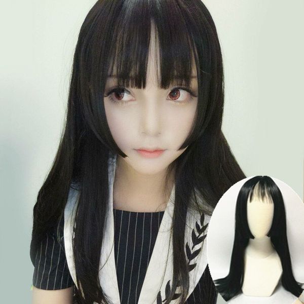 female long straight princess cut qi bangs cos ji style long hair cosplay fake hair, Black;brown
female long straight princess cut qi bangs cos ji style long hair cosplay fake hair, Black;brown