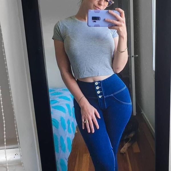 melody women high waist dark blue pull on stretch jeans slim fit yoga pants high rise stretch jeans skinny denim jeggings, White;red
melody women high waist dark blue pull on stretch jeans slim fit yoga pants high rise stretch jeans skinny denim jeggings, White;red