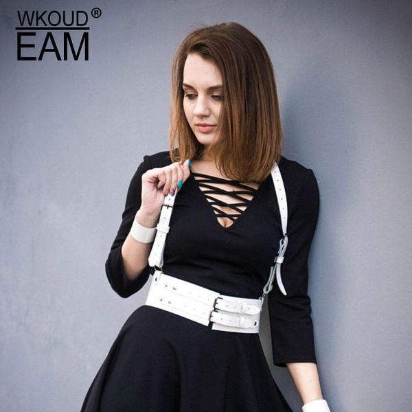 wkoud eam 2020 new sling pu leather strap women punk corset female trendy wide belt fashion belly chain tide pf776, Black;brown
wkoud eam 2020 new sling pu leather strap women punk corset female trendy wide belt fashion belly chain tide pf776, Black;brown