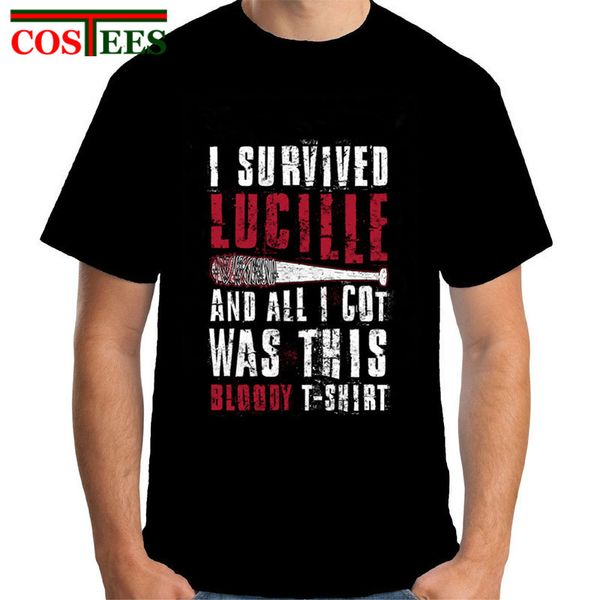 2017 new vintage creative walking dead negan lucille's survivor t shirt men male design custom short sleeve team retro tee shirt
2017 new vintage creative walking dead negan lucille's survivor t shirt men male design custom short sleeve team retro tee shirt
