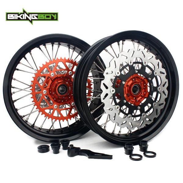 bikingboy 17" wheels rims hubs discs bracket sprocket set for 125 200 250 300 350 450 500 530 exc exc-f sx xc-w sx sx-f sxs
bikingboy 17" wheels rims hubs discs bracket sprocket set for 125 200 250 300 350 450 500 530 exc exc-f sx xc-w sx sx-f sxs