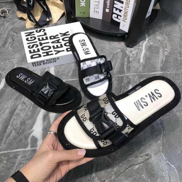 summer new fashion 2020 organza net letter buckle open-toed sandals and slippers women flat-bottomed lazy flip-flops, Black
summer new fashion 2020 organza net letter buckle open-toed sandals and slippers women flat-bottomed lazy flip-flops, Black