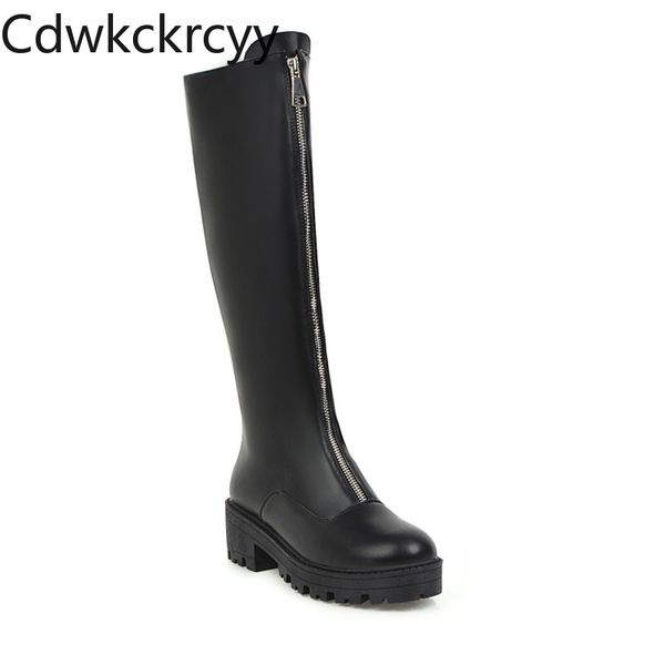 winter the new fashion round head thick heel high tube boots black white plus velvet keep warm high heel women boots
winter the new fashion round head thick heel high tube boots black white plus velvet keep warm high heel women boots