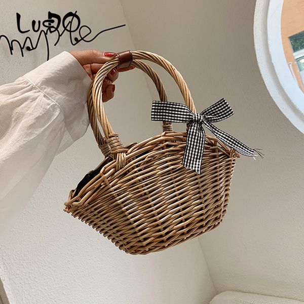lucdo straw weaving handbags women handmade woven basket bolsa tote summer bohemian beach bags shoulder messenger bag
lucdo straw weaving handbags women handmade woven basket bolsa tote summer bohemian beach bags shoulder messenger bag