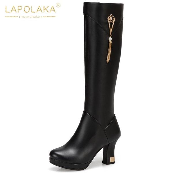 lapolaka 2020 fashion new big size 43 metal decoration knee high boots women shoes platform zipper shoes ladies boot female, Black
lapolaka 2020 fashion new big size 43 metal decoration knee high boots women shoes platform zipper shoes ladies boot female, Black