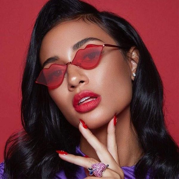 xaybzc red lips sunglasses 2020 hippie vintage sun galsses for women festival rave party sun glasses ladies eyeglasses, White;black
xaybzc red lips sunglasses 2020 hippie vintage sun galsses for women festival rave party sun glasses ladies eyeglasses, White;black