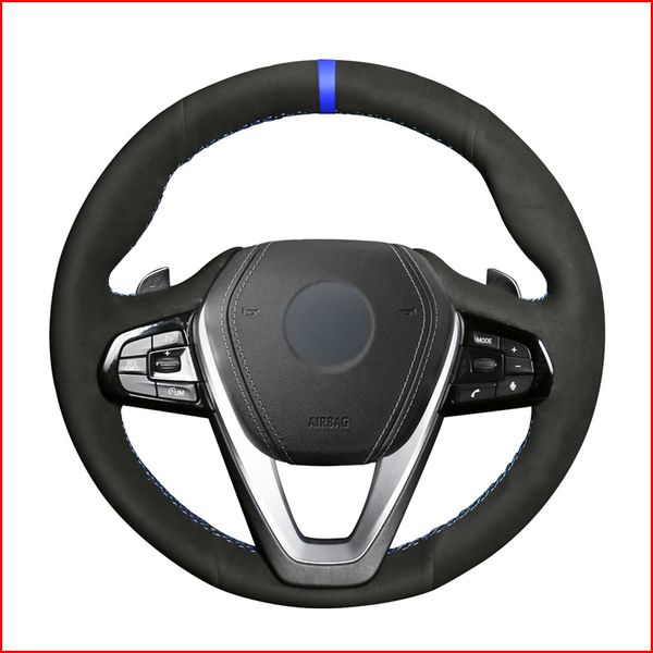 black suede blue marker car steering wheel cover for bmw g30 530i 540i 520d 530e 2016-2018 g32 gt 630i 630d 2017-2018 g01x3 2018
black suede blue marker car steering wheel cover for bmw g30 530i 540i 520d 530e 2016-2018 g32 gt 630i 630d 2017-2018 g01x3 2018