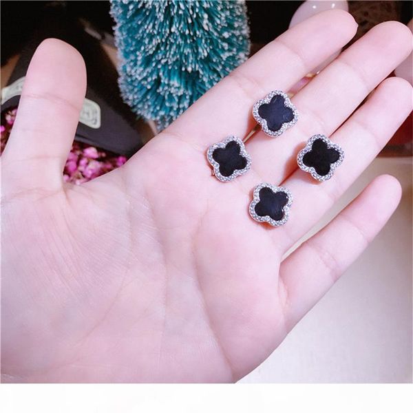 new luxury real 925 silver clover earrings brand designer sterling silver stud earrings fashion women black clover earings jewelryc96f#, Golden;silver
new luxury real 925 silver clover earrings brand designer sterling silver stud earrings fashion women black clover earings jewelryc96f#, Golden;silver
