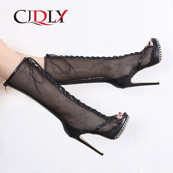 cjdly mesh cloth boots knee-length high heel boots women thigh high female heel shoes woman plus size 42, Black
cjdly mesh cloth boots knee-length high heel boots women thigh high female heel shoes woman plus size 42, Black